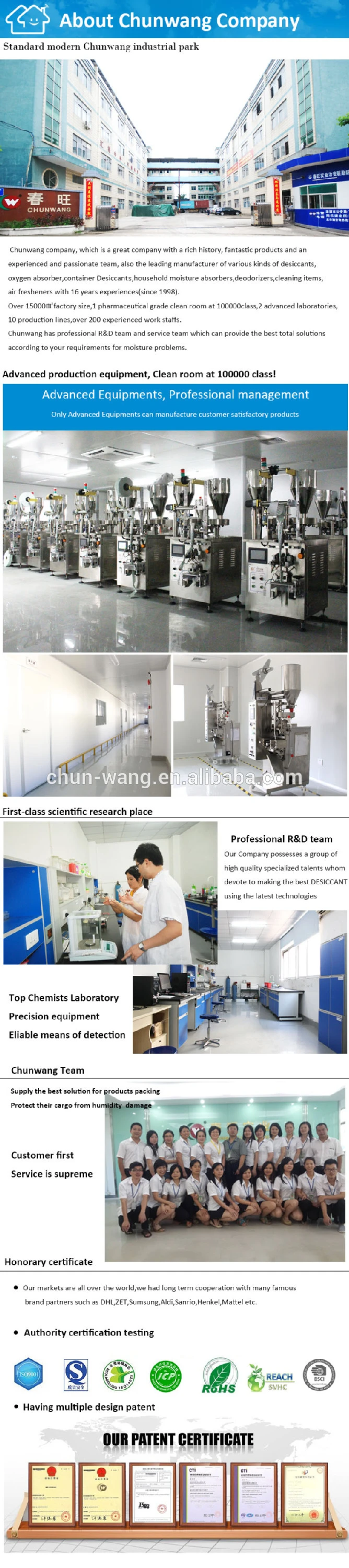Desiccant paper supplier