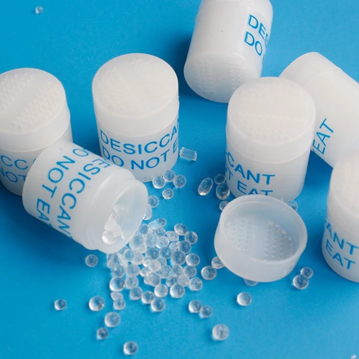 Desiccant Beads In Cylindrical Plastic Drum
