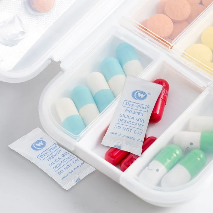Food Grade Silica Gel Desiccant For Healthcare Supplement